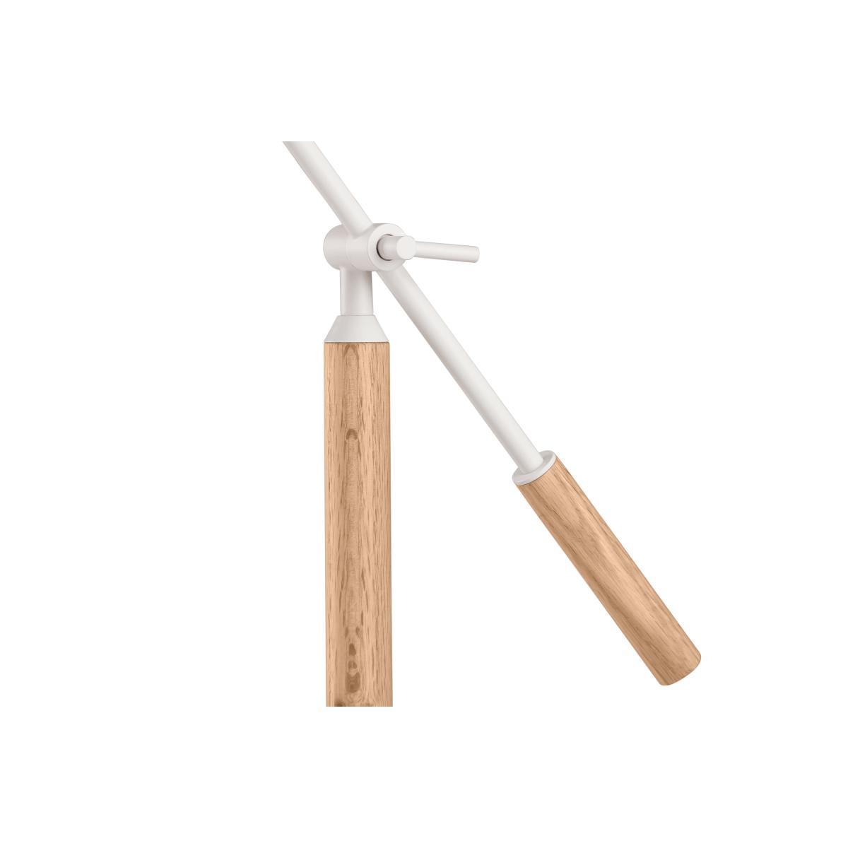 Cohen Table Lamp, White and Natural Oak – image 5