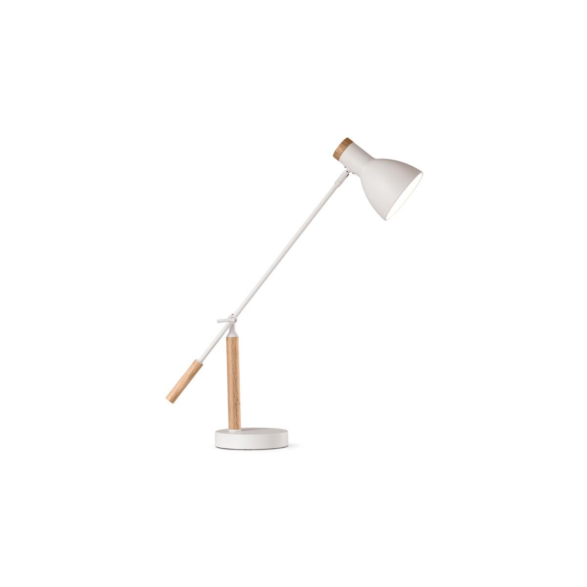 Cohen Table Lamp, White and Natural Oak – image 6