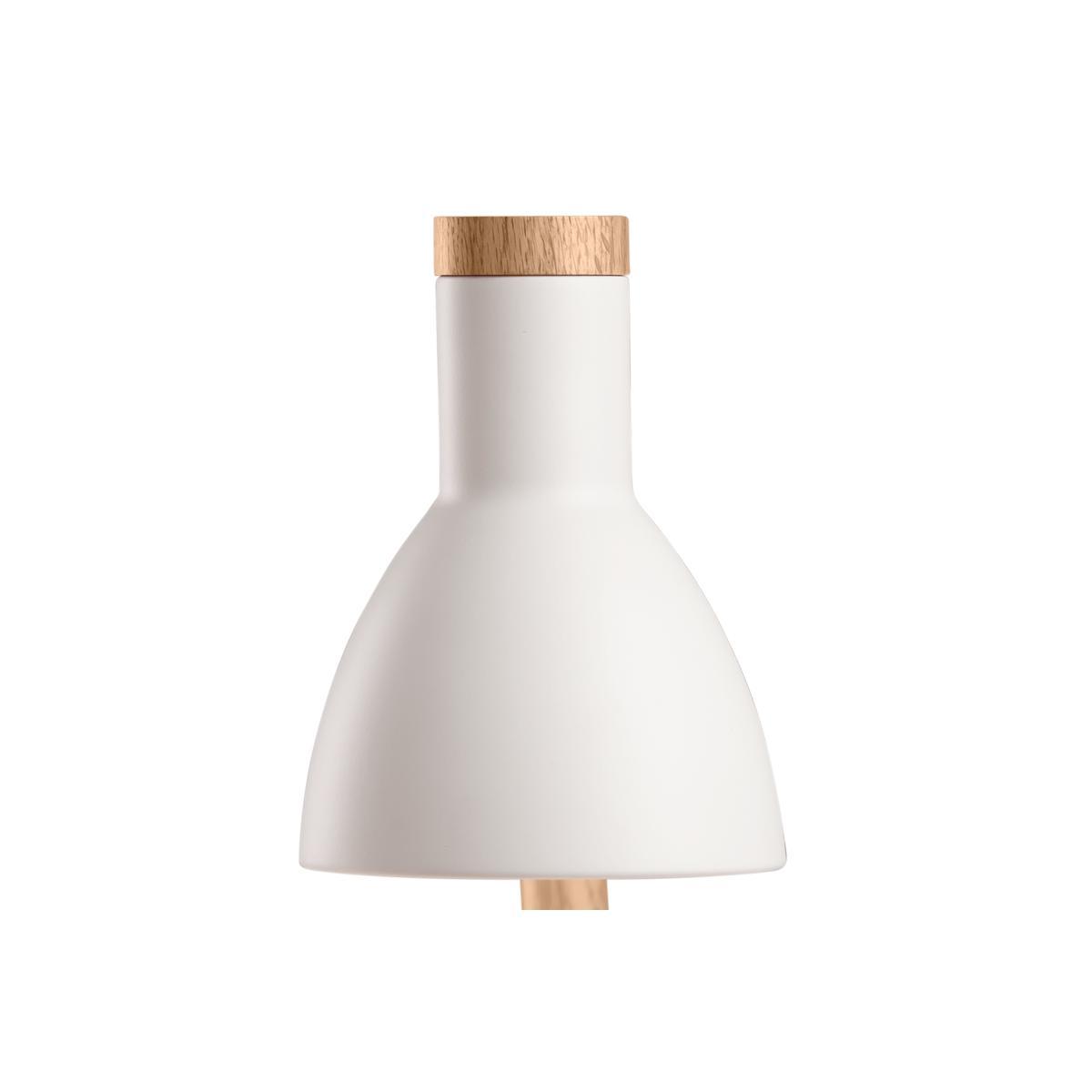 Cohen Table Lamp, White and Natural Oak – image 7