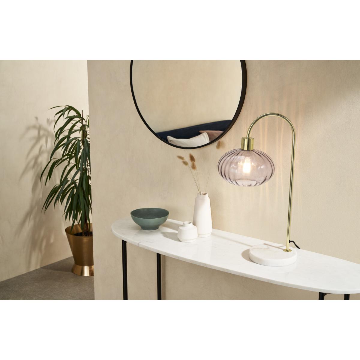 Tilbury Table Light, Blush, Grey & Antique Brass – image 3