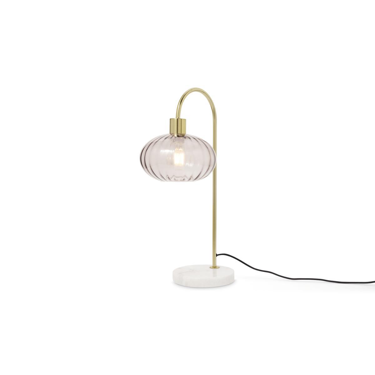 Tilbury Table Light, Blush, Grey & Antique Brass – image 8