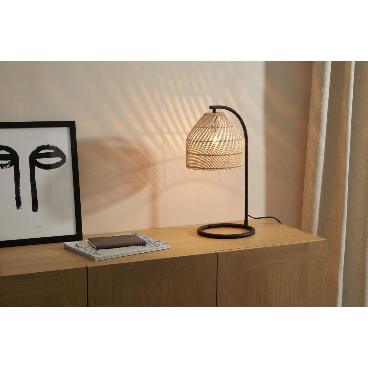 Java Overreach Table Lamp, Natural Rattan – image 4