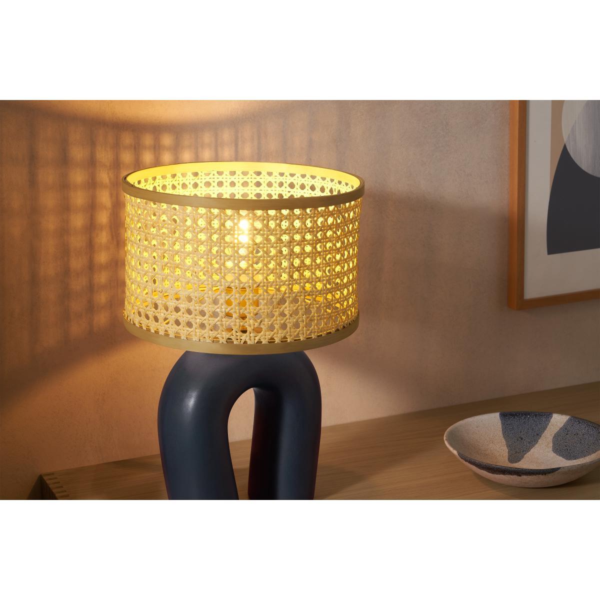 Otha Ceramic Table Lamp, Blue – image 5