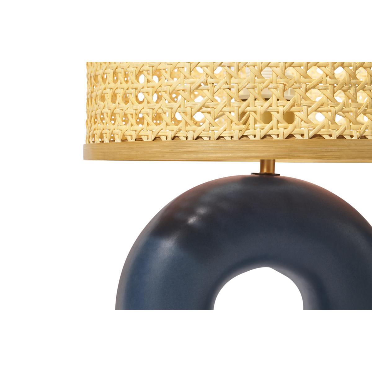 Otha Ceramic Table Lamp, Blue – image 6