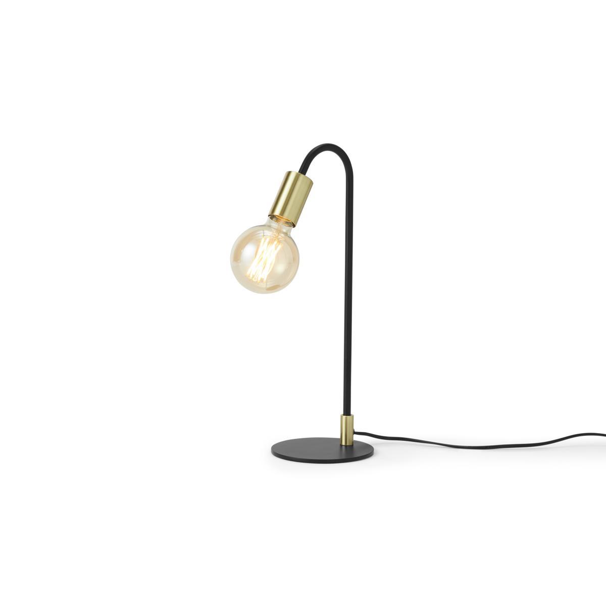 Octavia Table Lamp, Black & Brass – image 3