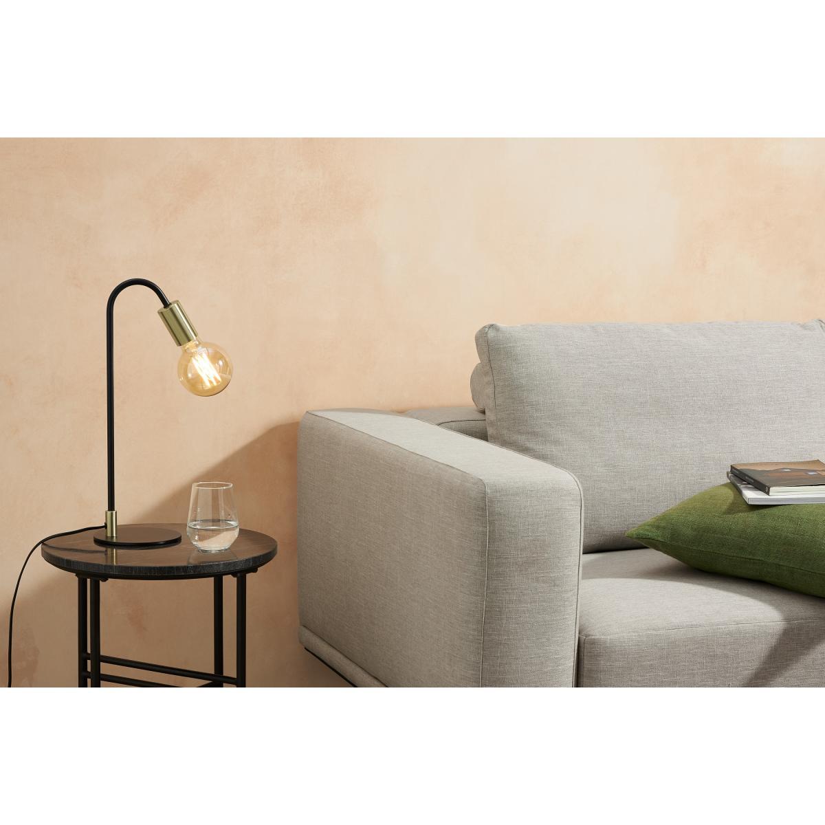 Octavia Table Lamp, Black & Brass – image 4