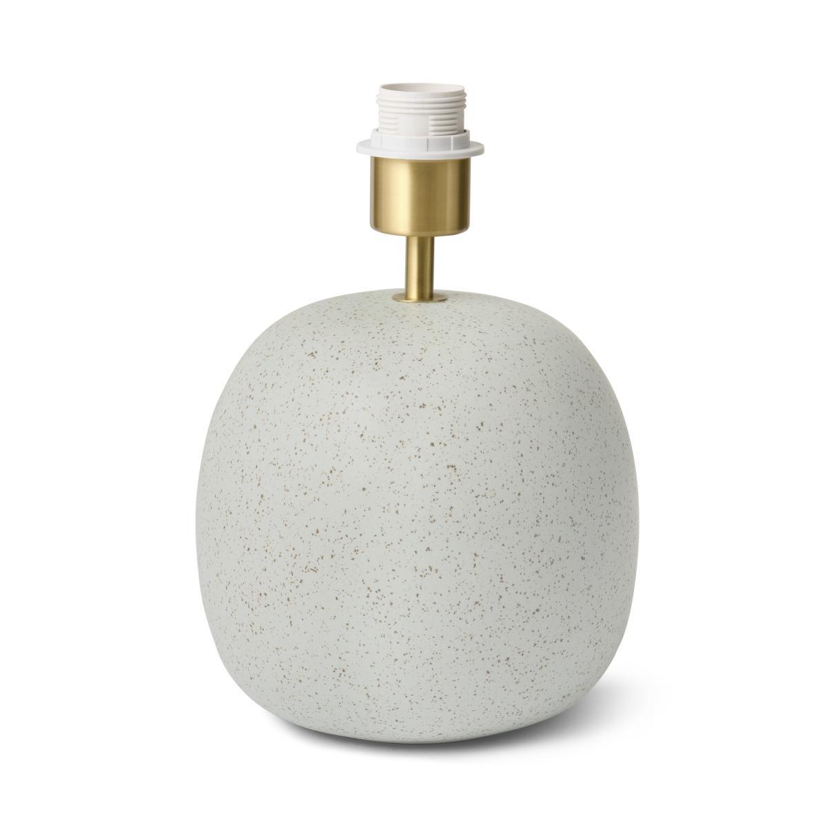 Kaili Round Table Lamp Base, Off-White Reactive Glaze – image 2