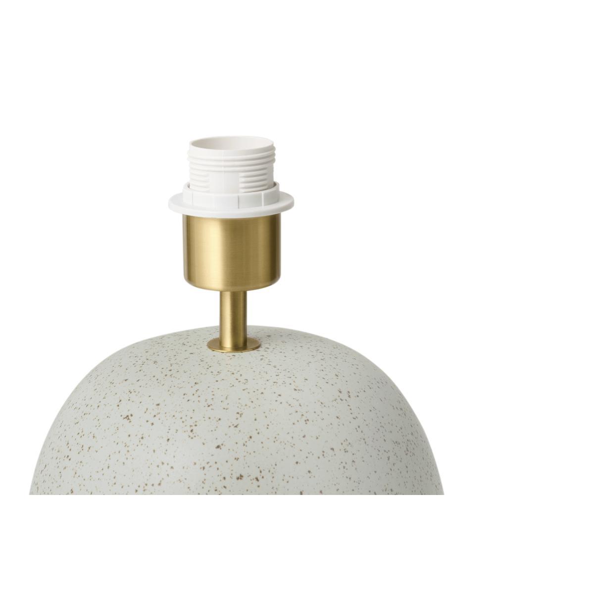 Kaili Round Table Lamp Base, Off-White Reactive Glaze – image 6