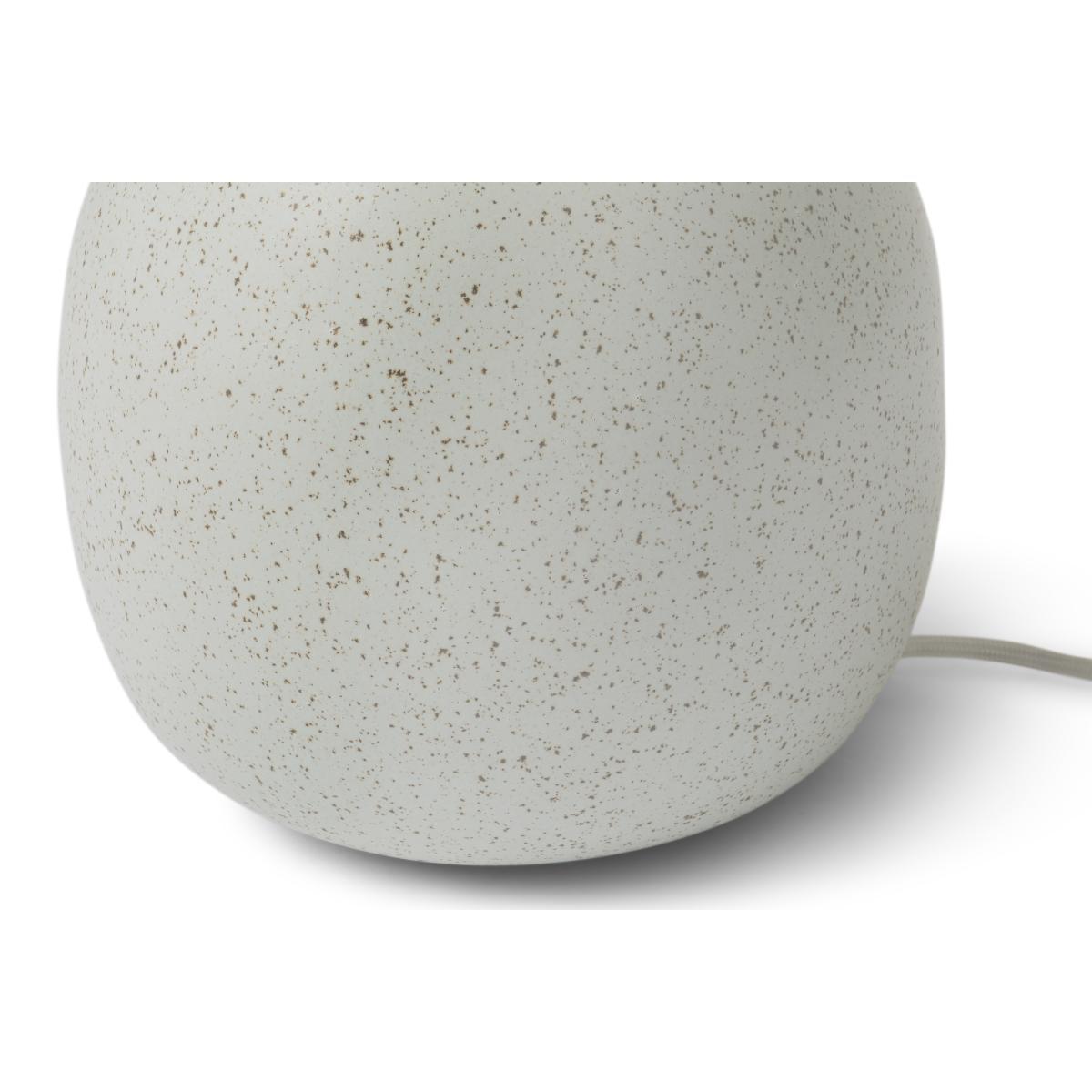 Kaili Round Table Lamp Base, Off-White Reactive Glaze – image 7