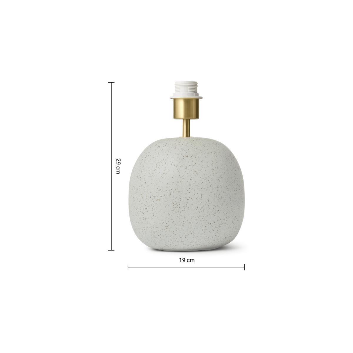 Kaili Round Table Lamp Base, Off-White Reactive Glaze – image 9