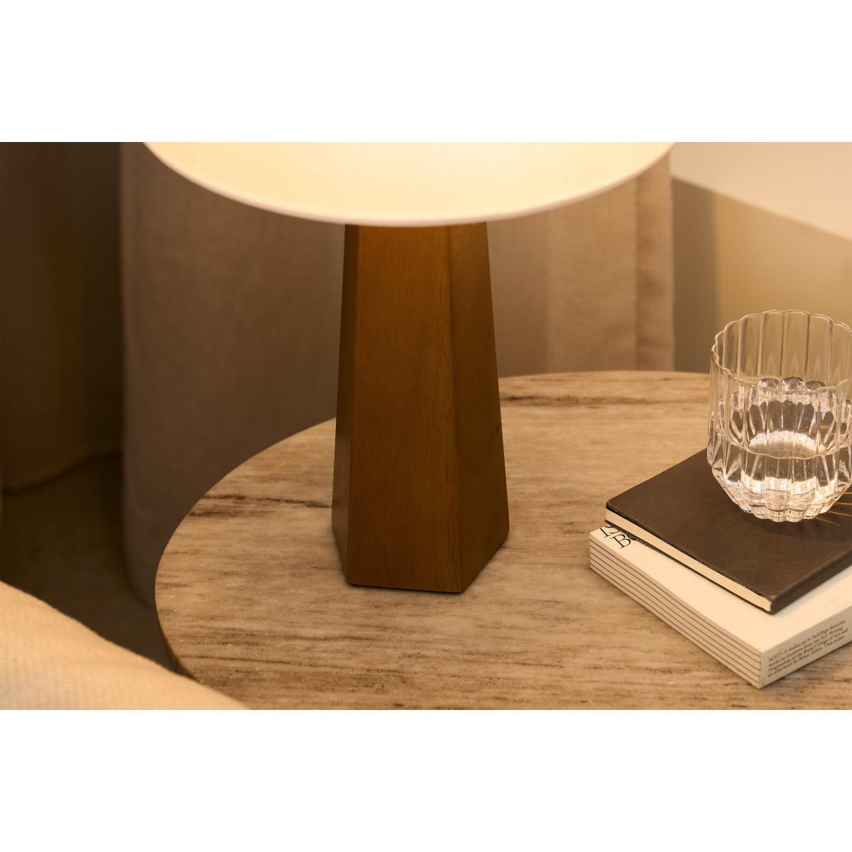 Zoya Table Lamp Base, Walnut Stain – image 5