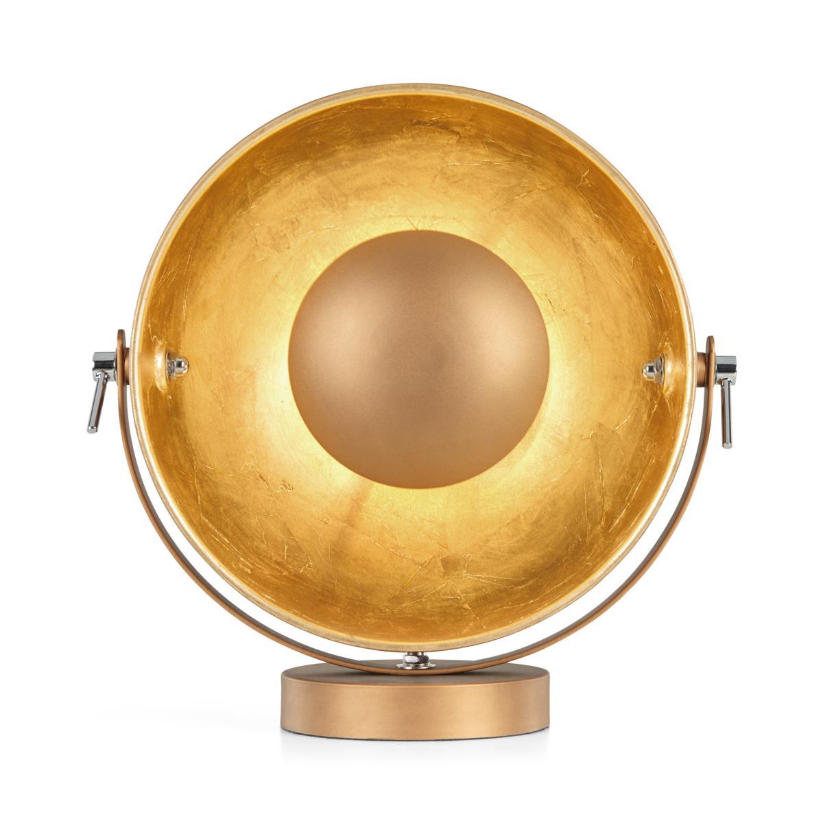 Chicago Table Lamp, Antique Copper & Gold – image 2