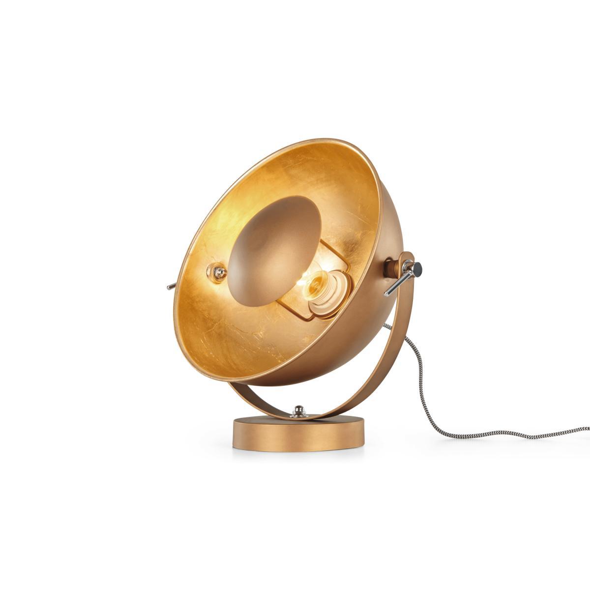 Chicago Table Lamp, Antique Copper & Gold – image 3