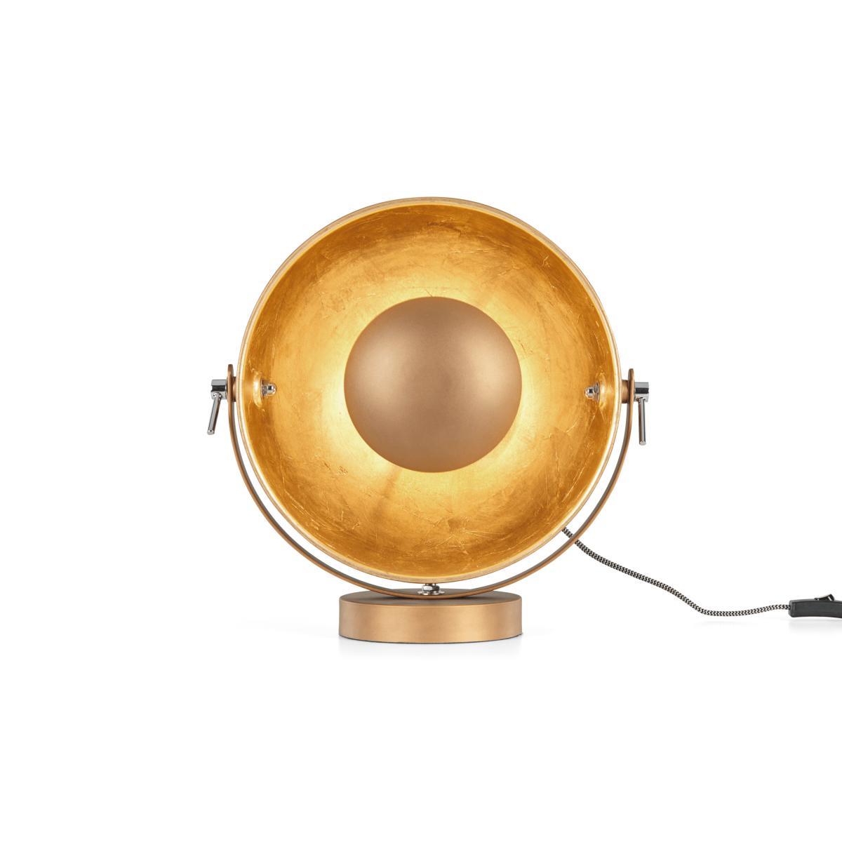 Chicago Table Lamp, Antique Copper & Gold – image 6