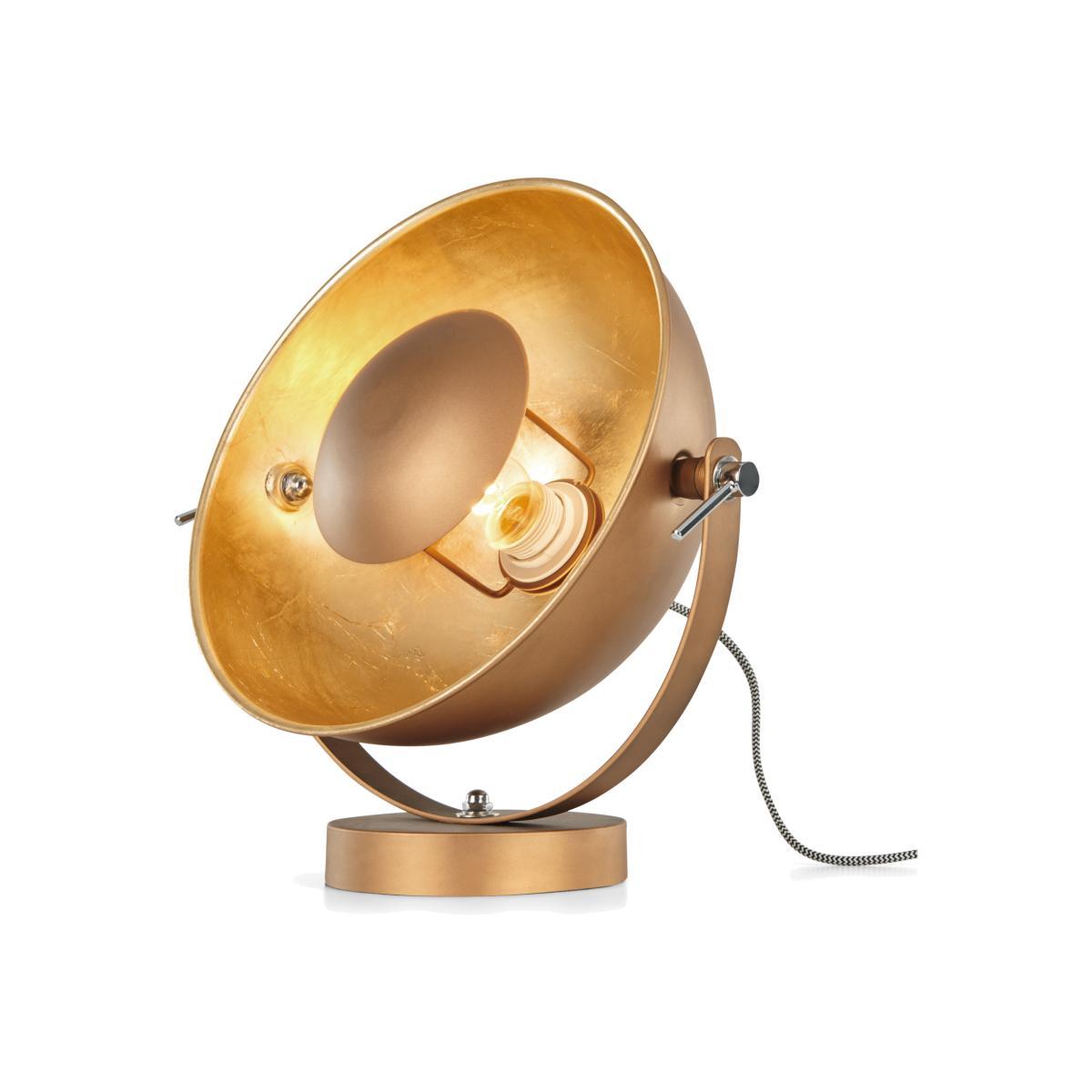 Chicago Table Lamp, Antique Copper & Gold – image 1
