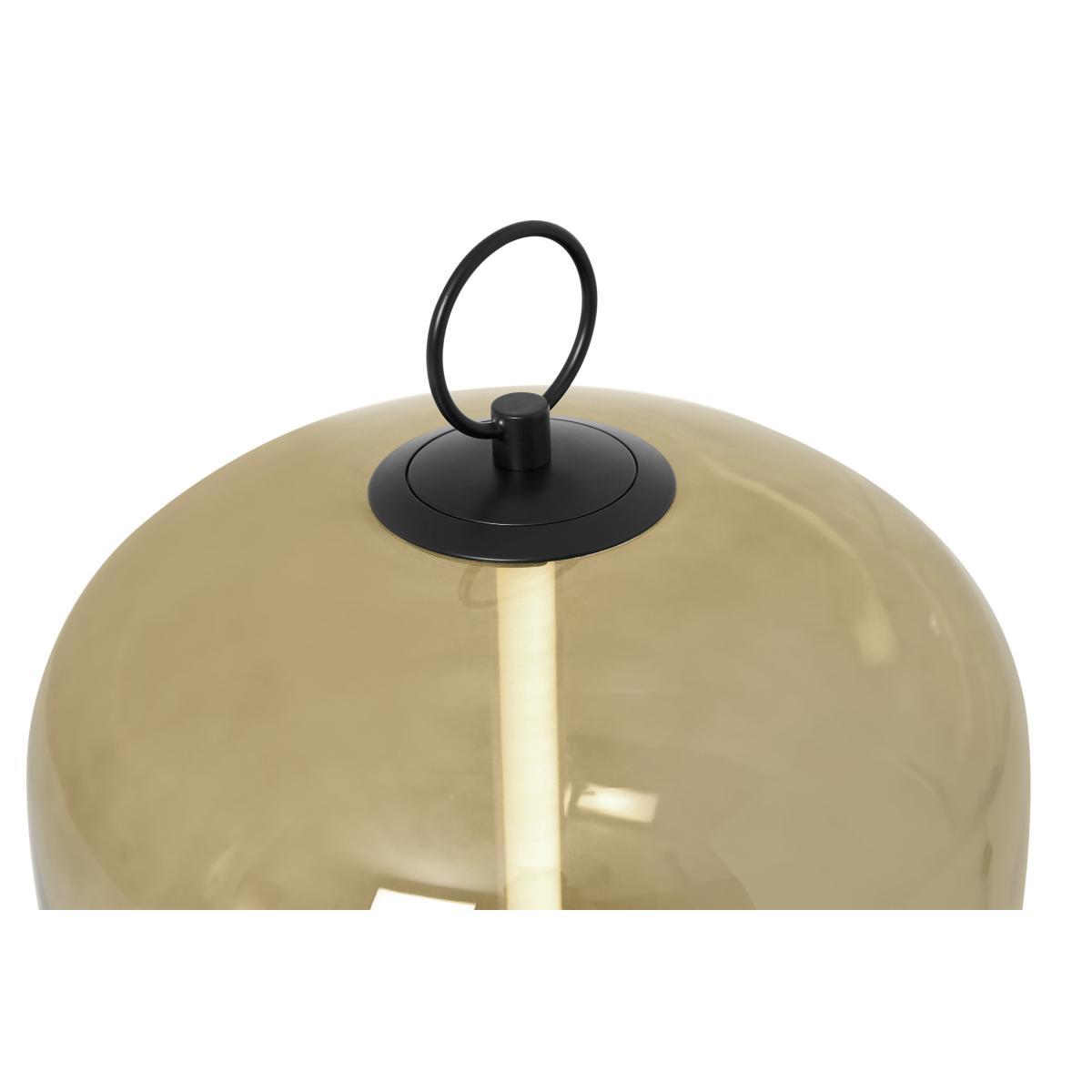 Olney LED Table Lamp, Champagne Glass & Black Metal – image 6