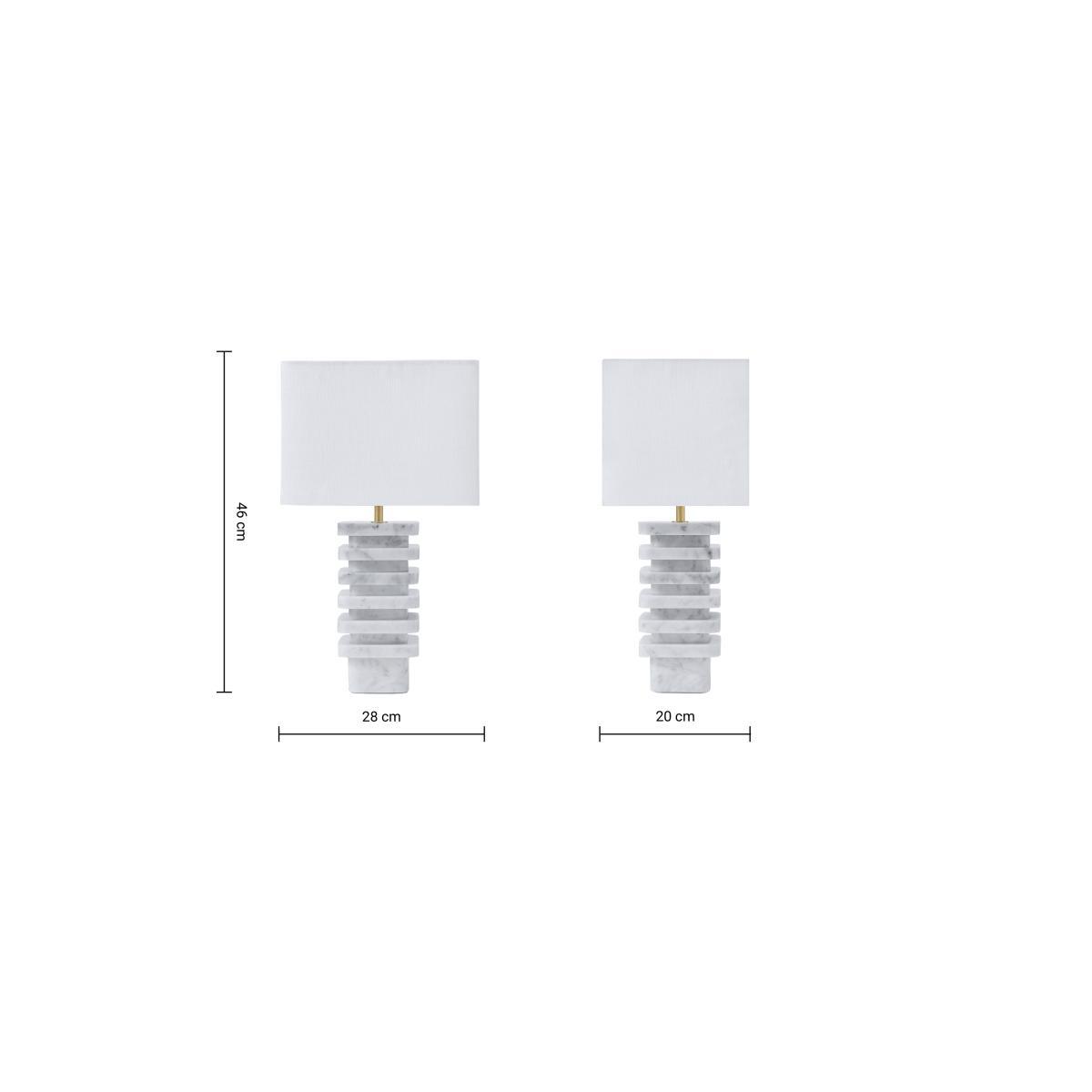 Vienna Table Lamp, White Marble – image 8