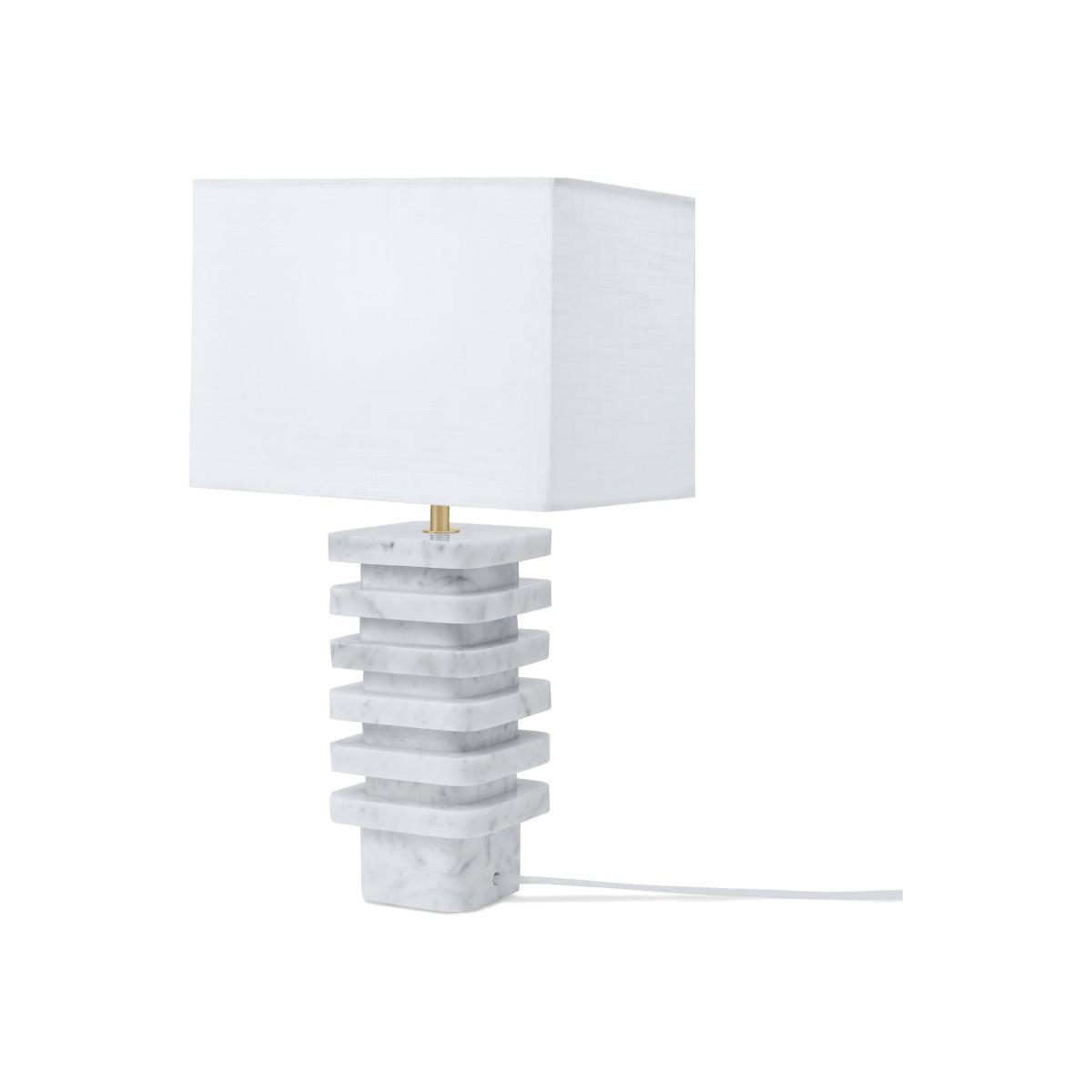 Vienna Table Lamp, White Marble – image 1