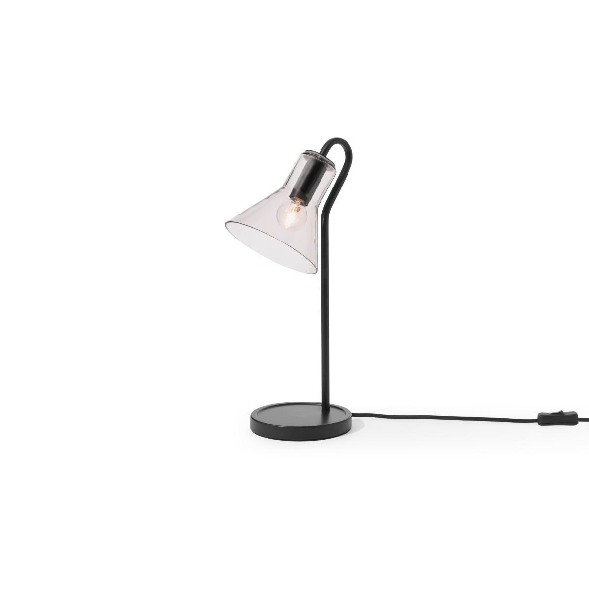 Lens Table Lamp, Black & Smoked Glass – image 3