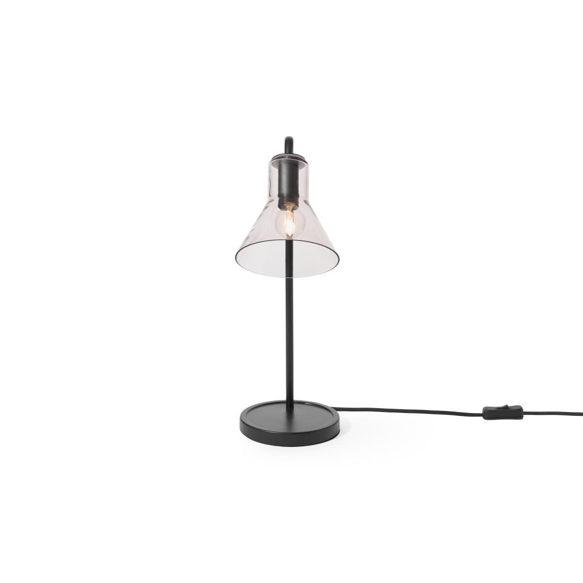 Lens Table Lamp, Black & Smoked Glass – image 6