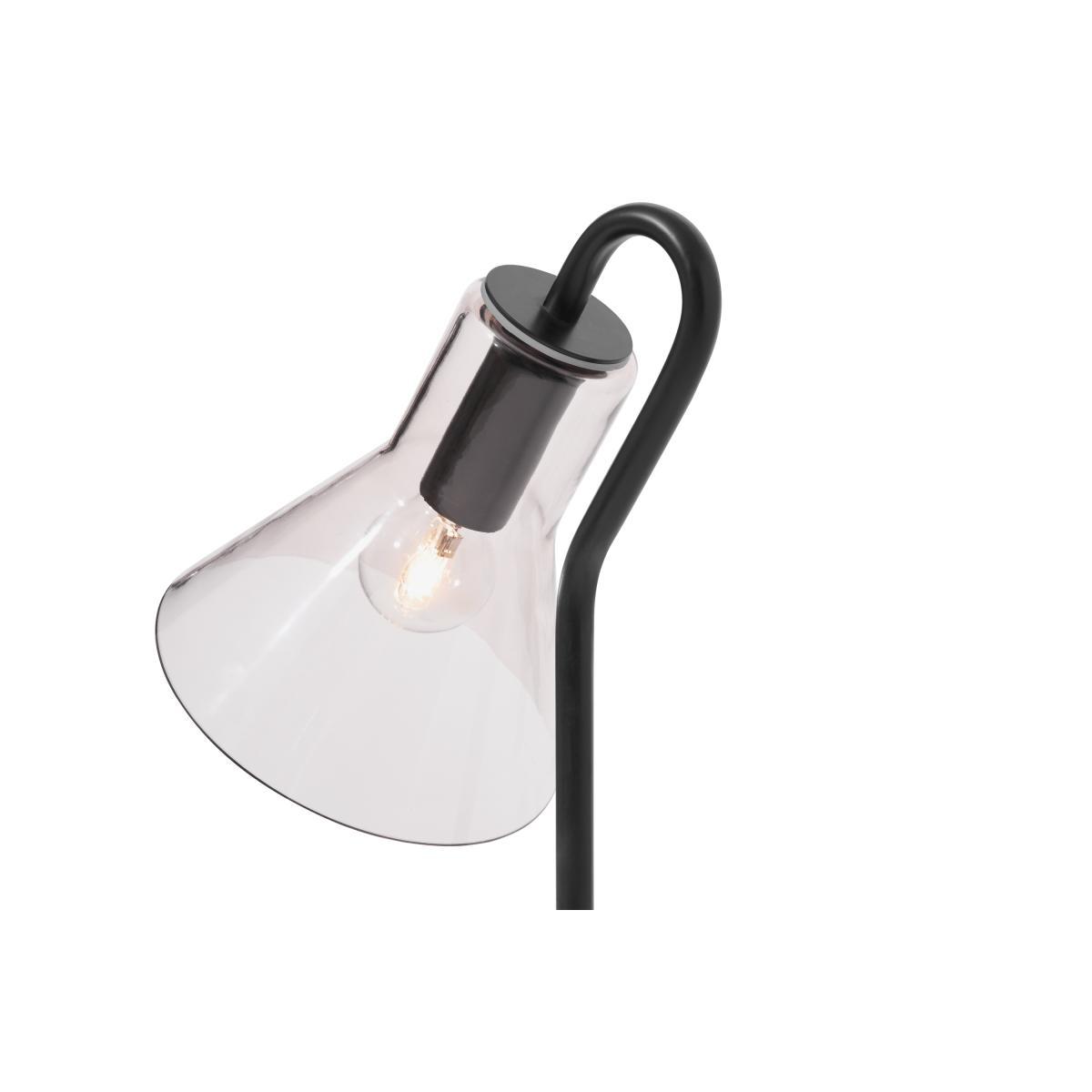 Lens Table Lamp, Black & Smoked Glass – image 7