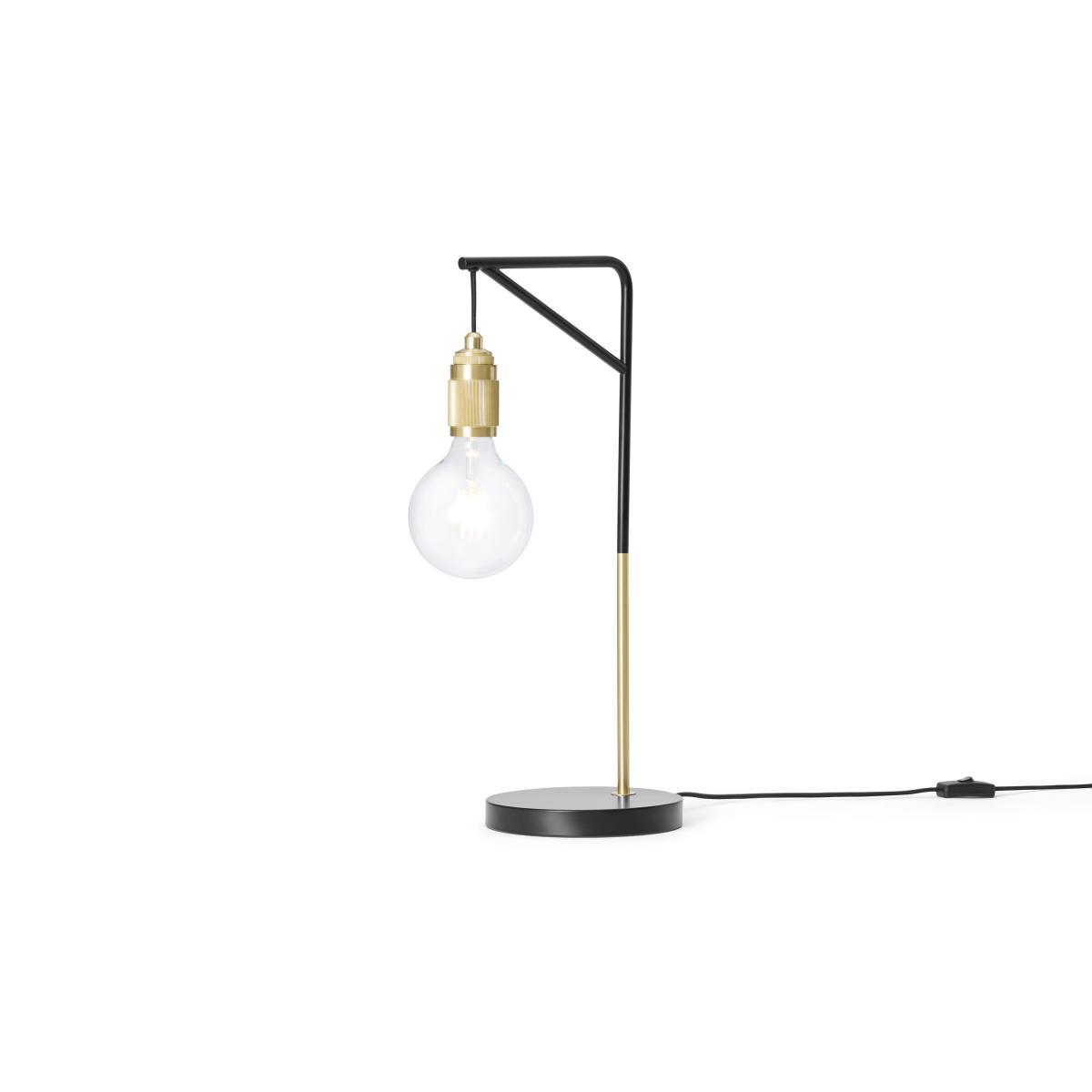 Othello Table Lamp, Black & Brushed Brass – image 2