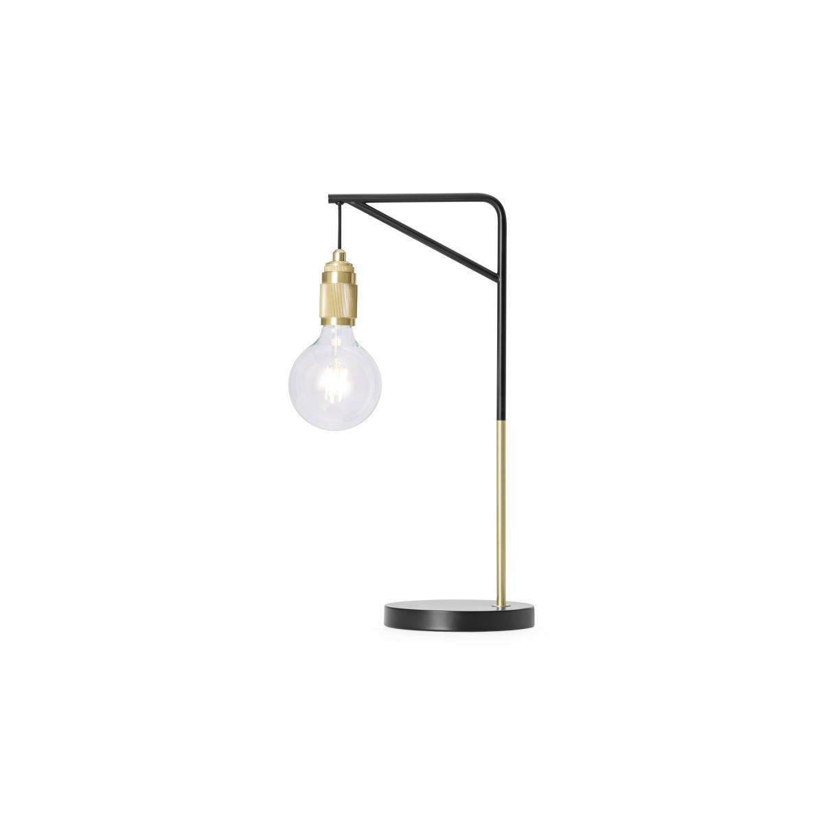 Othello Table Lamp, Black & Brushed Brass – image 5