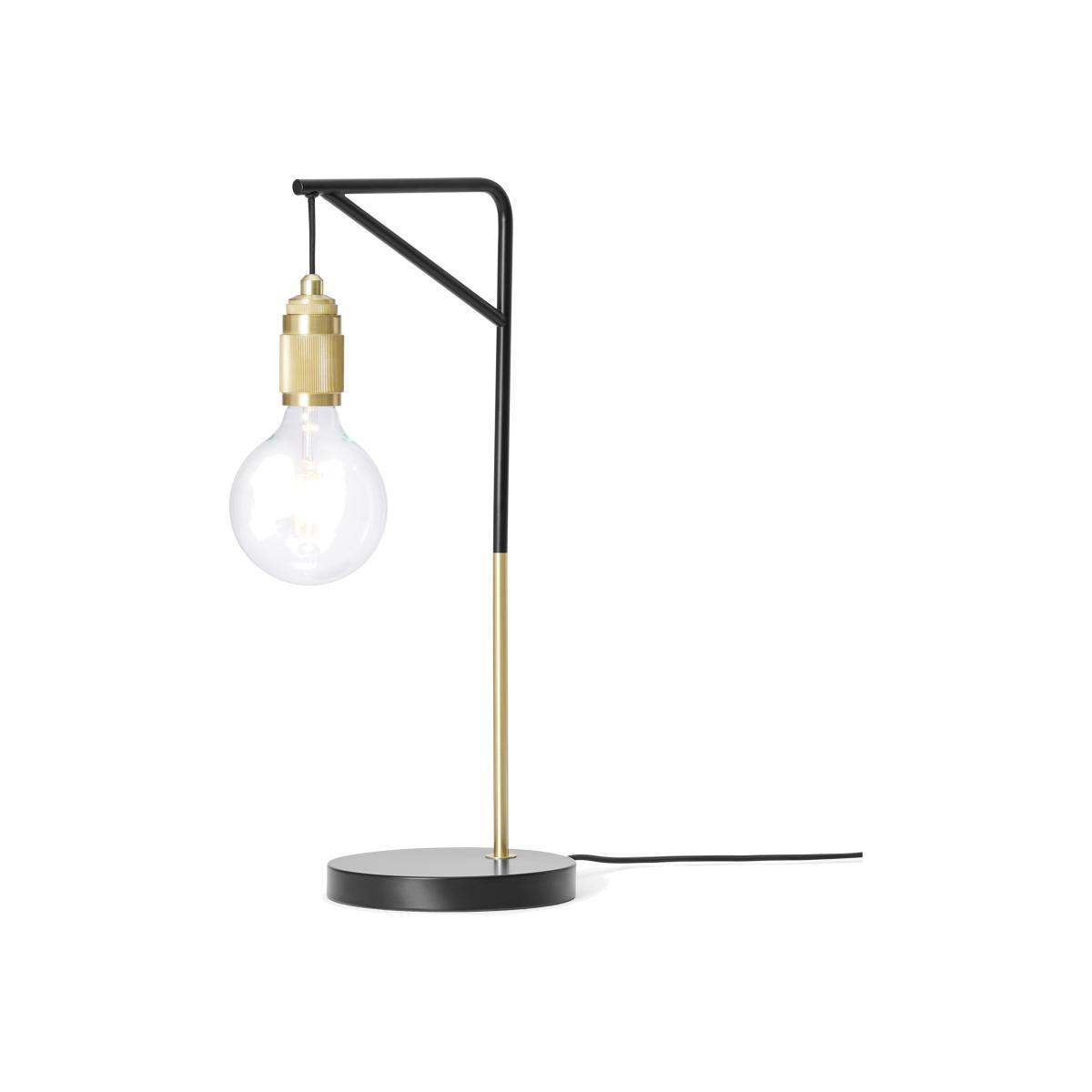 Othello Table Lamp, Black & Brushed Brass – image 1