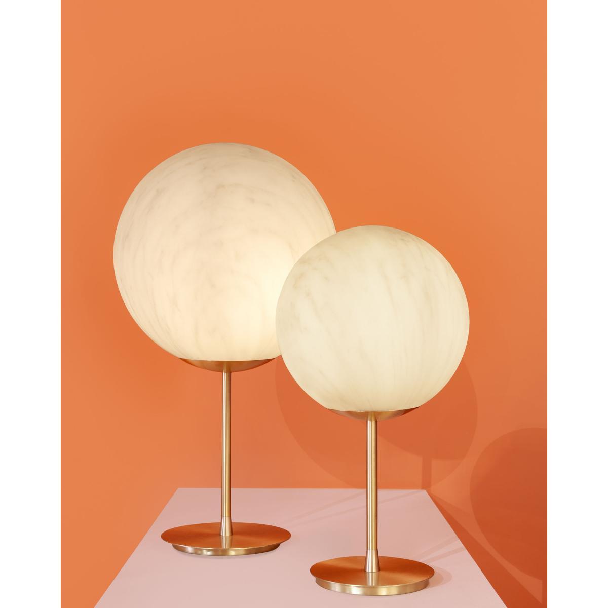 Mineral Lamp - / Marble-effect plastic - Ø 40 x H 75 cm by Slide White – image 2
