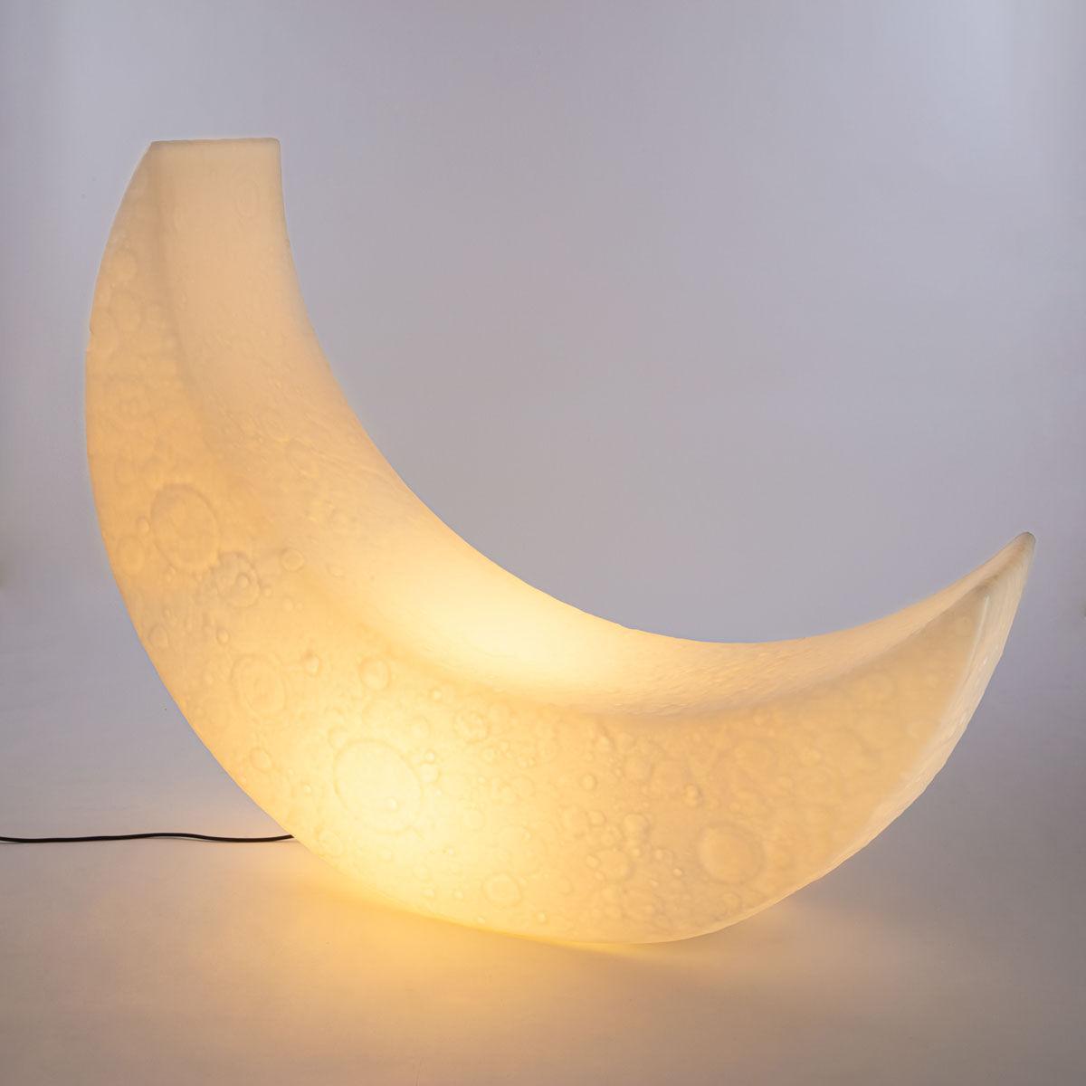My Moon Lamp - / Luminous rocking chair - L 152 cm / Indoor-outdoor by Seletti White – image 2