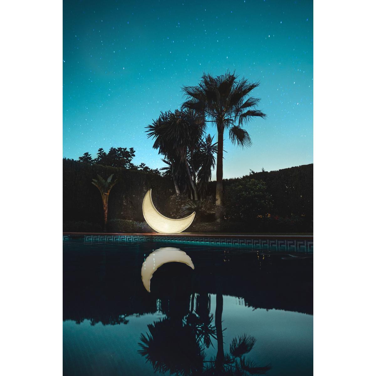 My Moon Lamp - / Luminous rocking chair - L 152 cm / Indoor-outdoor by Seletti White – image 3