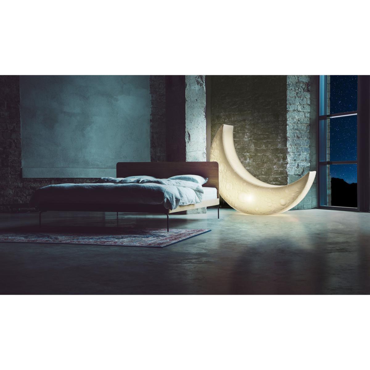 My Moon Lamp - / Luminous rocking chair - L 152 cm / Indoor-outdoor by Seletti White – image 5