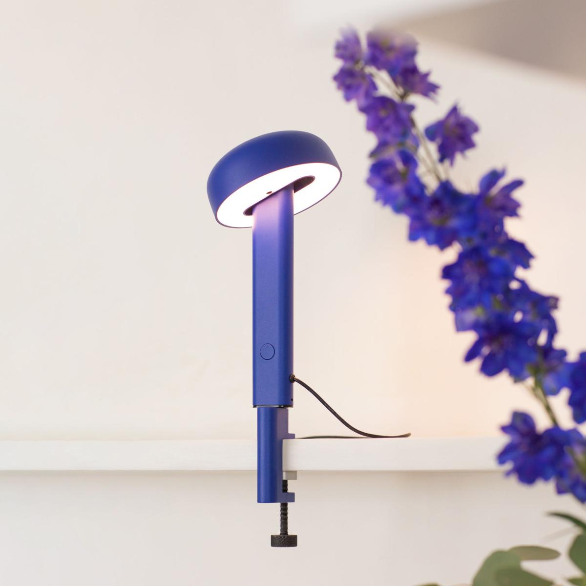 NOD LED Table lamp metal blue / Clamp base - Metal - H 34 cm - TIPTOE – image 4