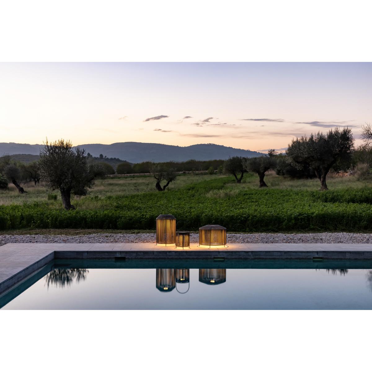 Mora LED Solar lamp - / Recharges via solar power or mains power - Ø 54 x H 42 cm / Polypropylene cord by Vincent Sheppard Grey – image 7