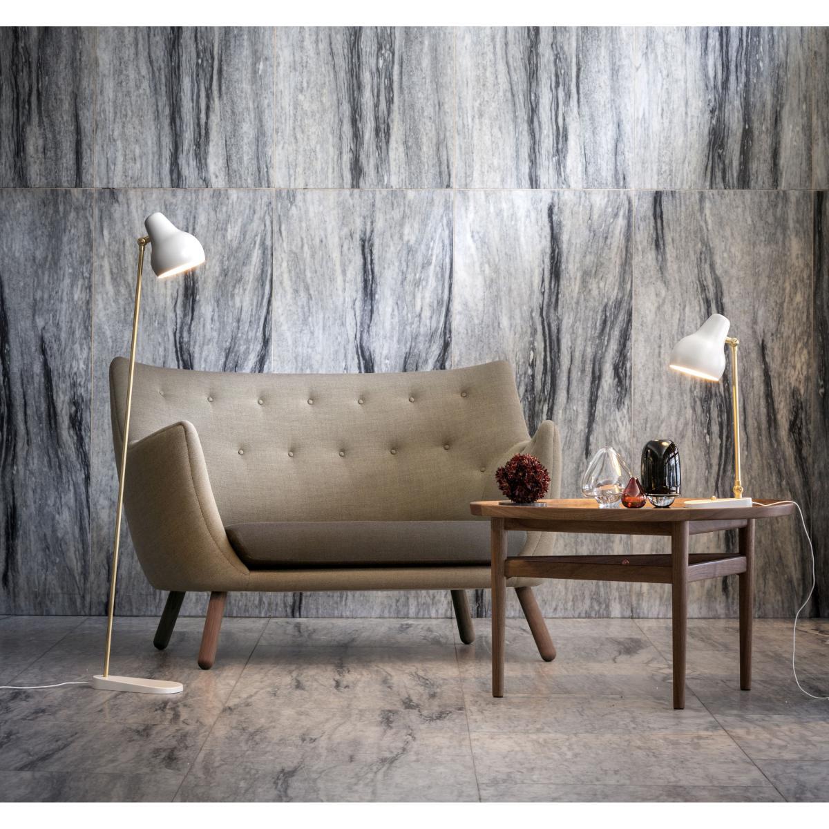 VL38 Table lamp - LED - Brass & aluminium by Louis Poulsen White/Gold – image 2