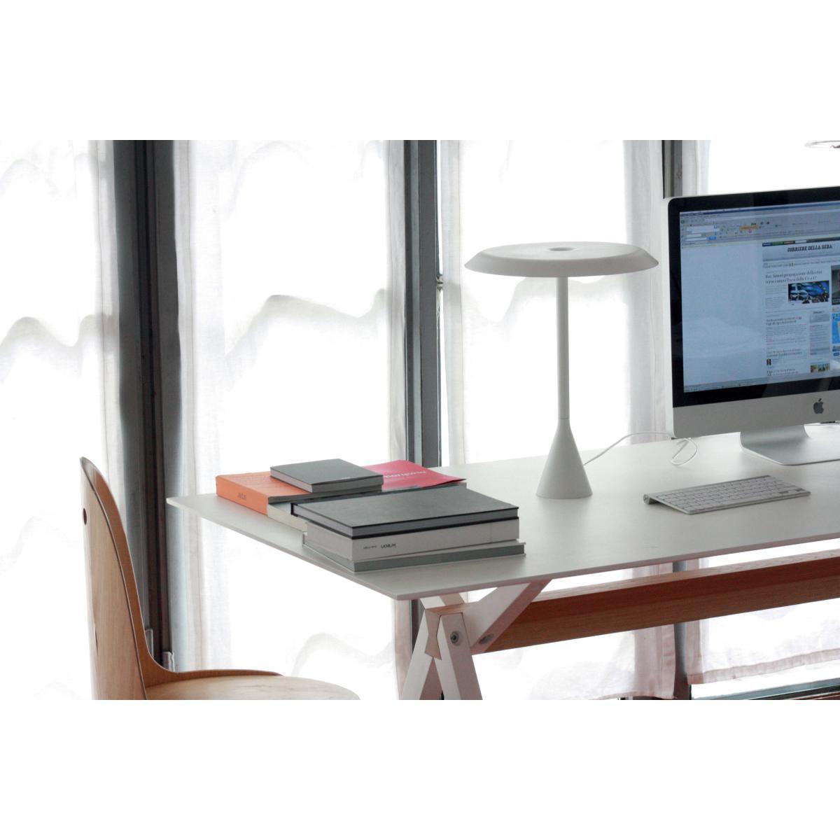 Panama LED Table lamp - / Aluminium - H 45 cm by Nemo White – image 2