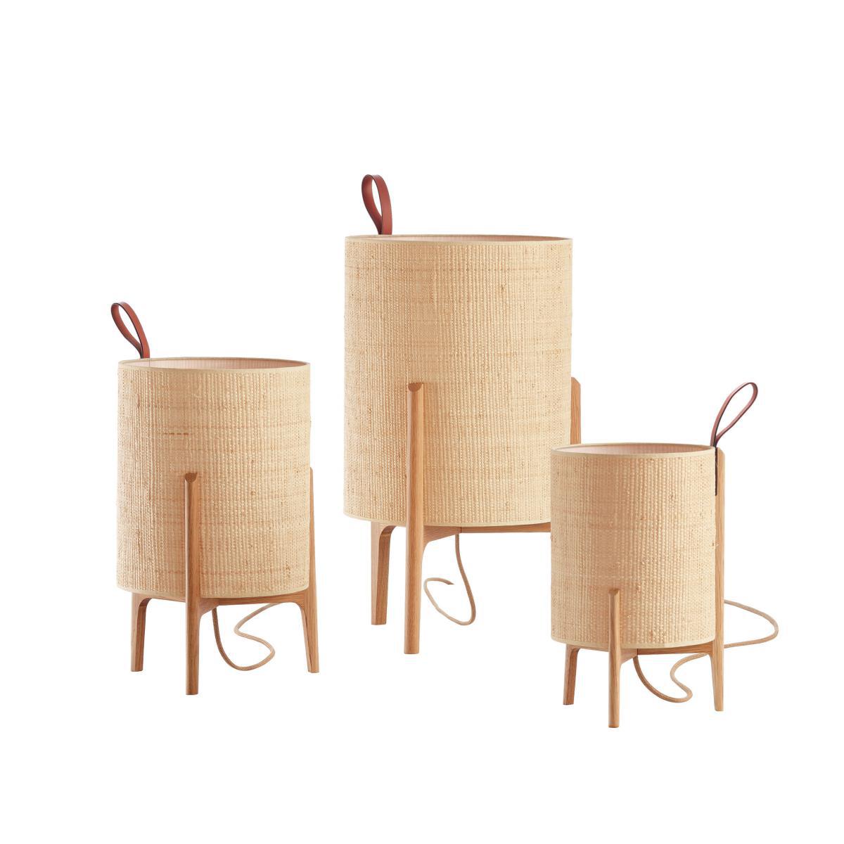Greta Table lamp - / Ø 33 x H 58 cm by Carpyen Beige/Natural wood – image 2