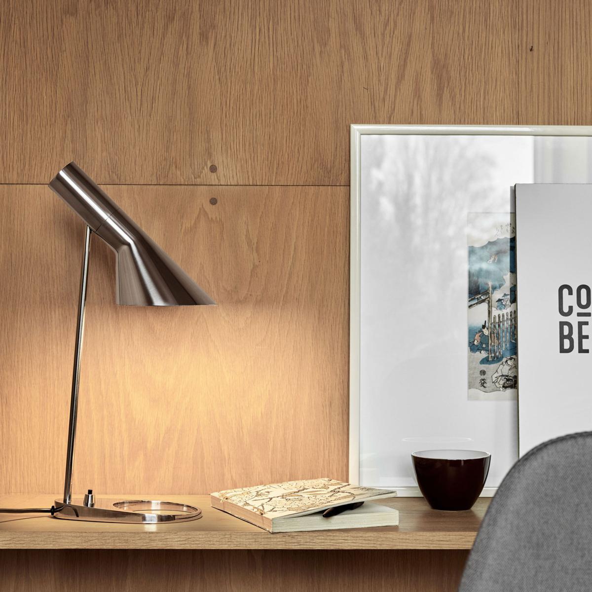AJ Table lamp - / H 56 cm - Orientable / Arne Jacobsen, 1957 by Louis Poulsen Grey/Silver/Metal – image 2