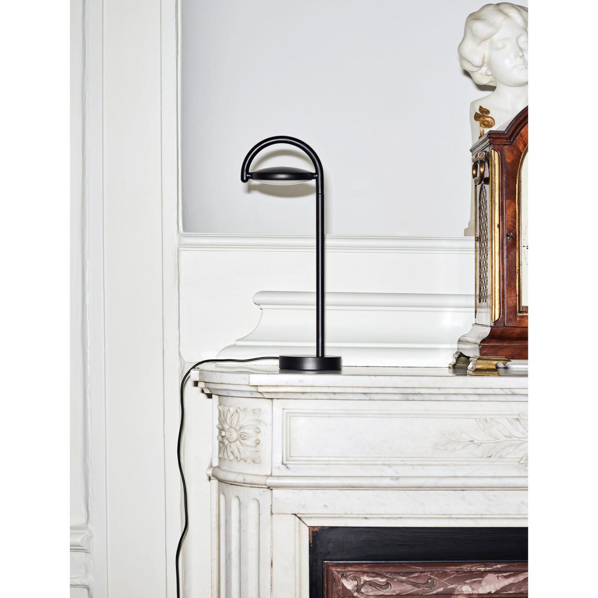 Marselis Table lamp - / Adjustable diffuser - H 38 cm by Hay Black – image 3