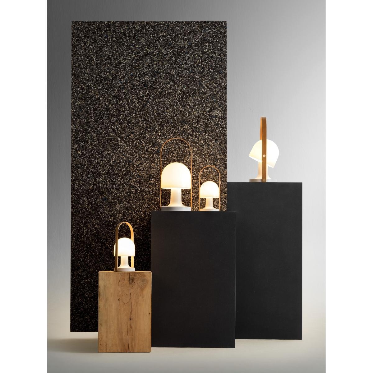 FollowMe Plus Wireless lamp - / LED - H 44 cm by Marset White/Natural wood – image 6