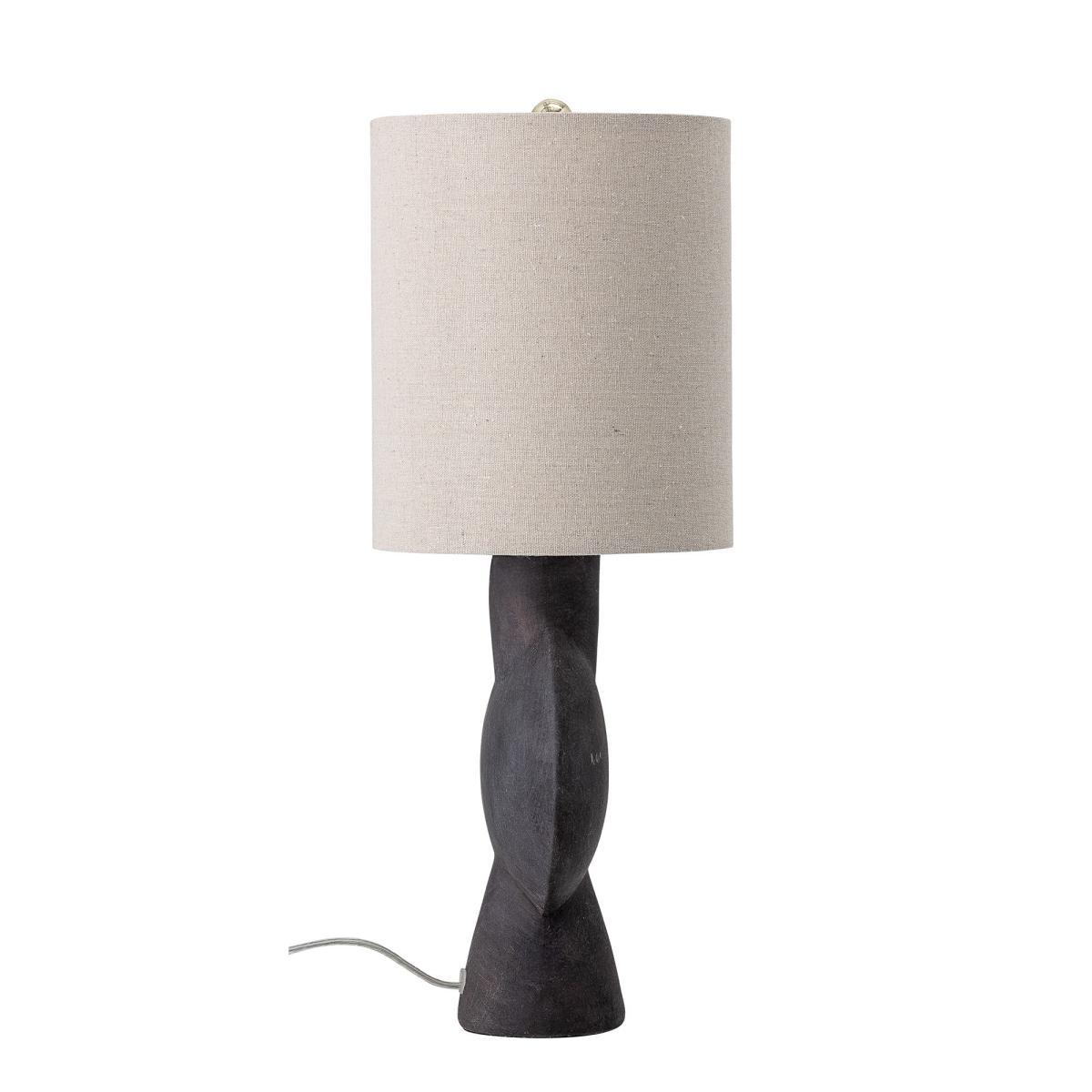 Table lamp - / Linen & terracotta - H 54 by Bloomingville Beige – image 2