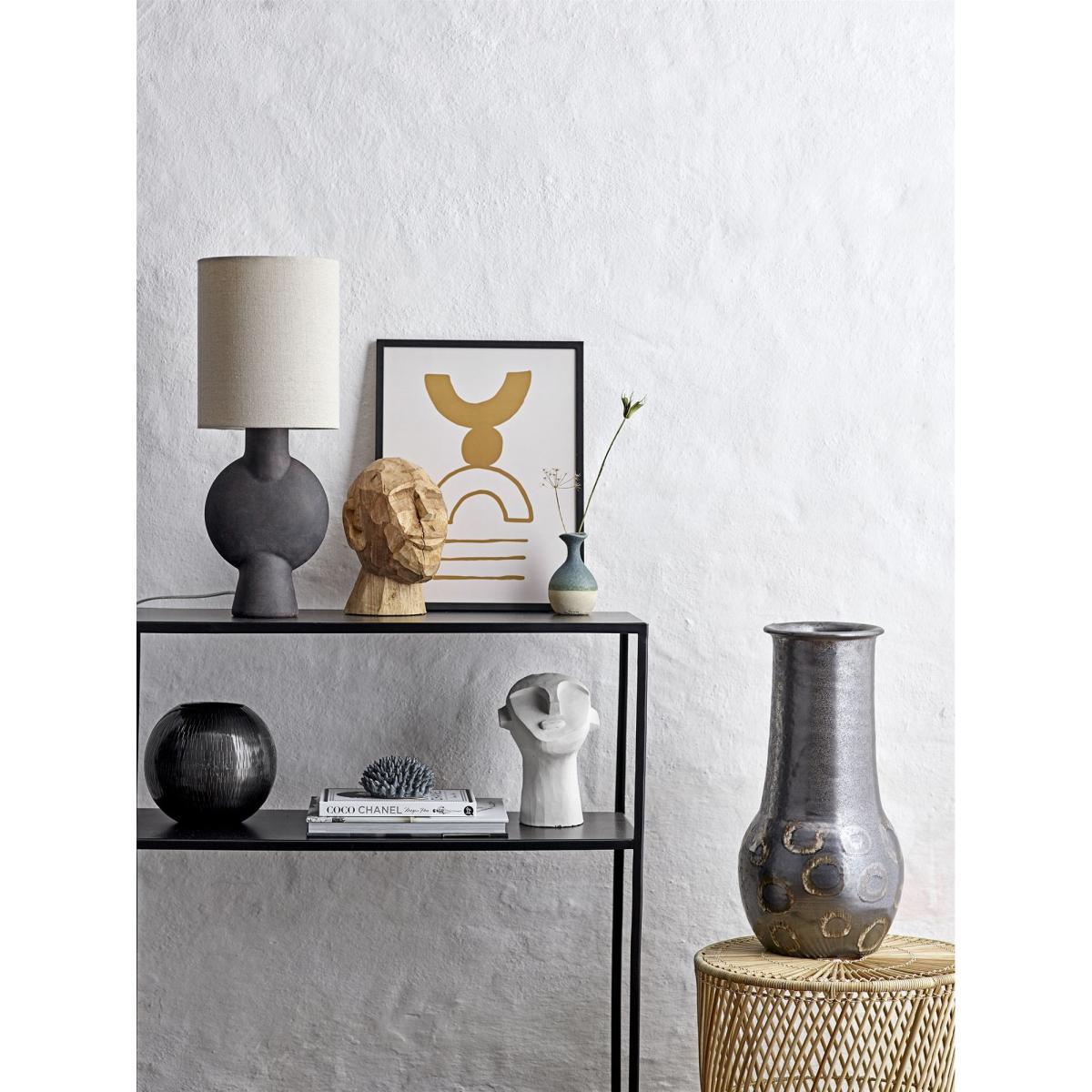 Table lamp - / Linen & terracotta - H 54 by Bloomingville Beige – image 4