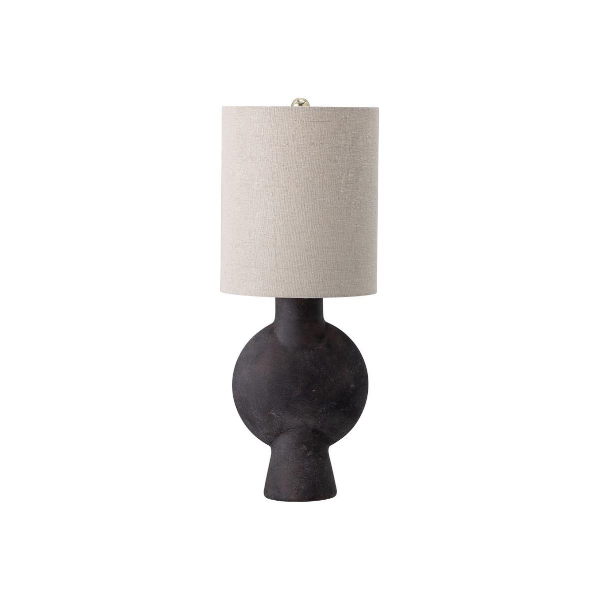 Table lamp - / Linen & terracotta - H 54 by Bloomingville Beige – image 1