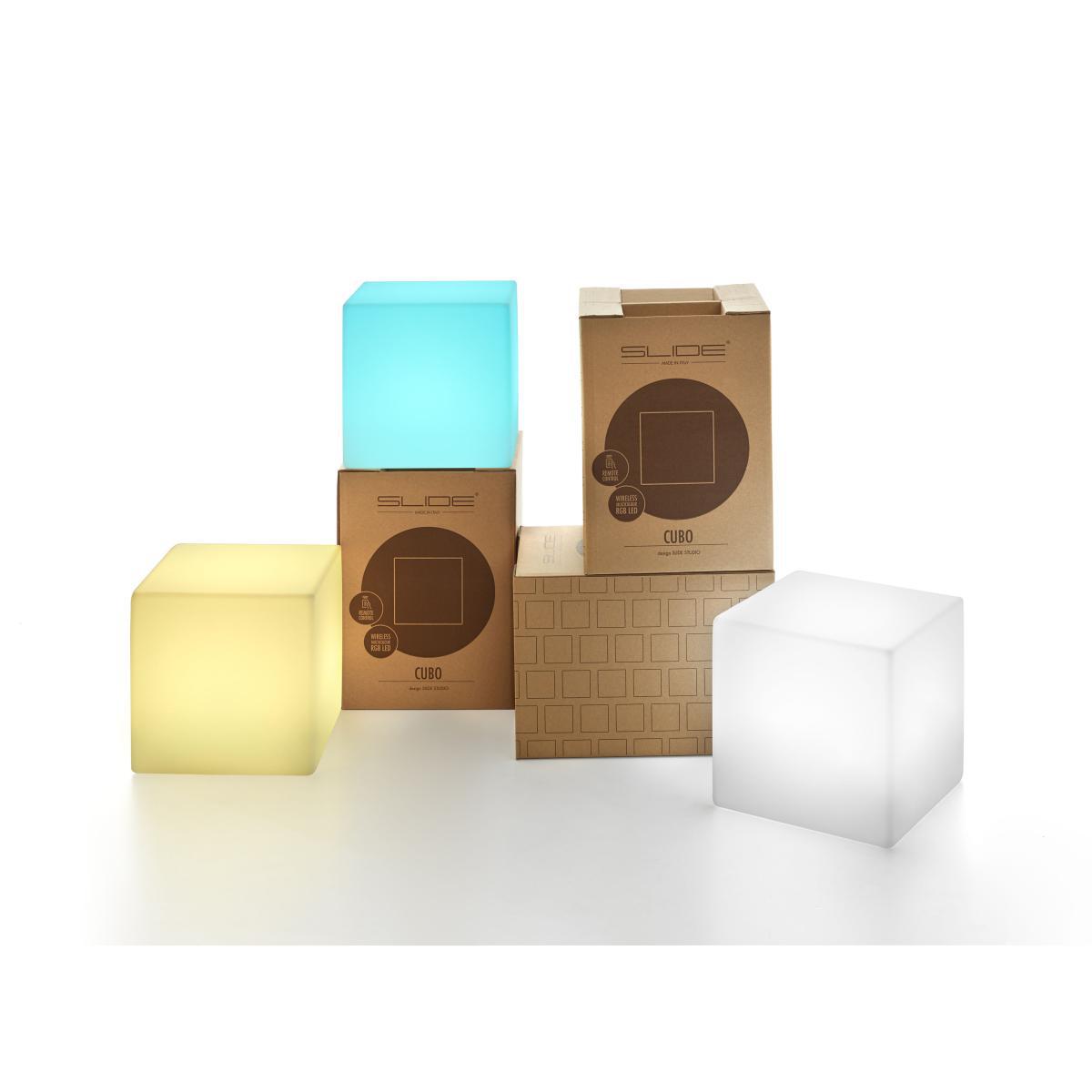 Cubo LED RGB Wireless lamp - Wireless - 25 x 25 x 25 cm by Slide White – image 6