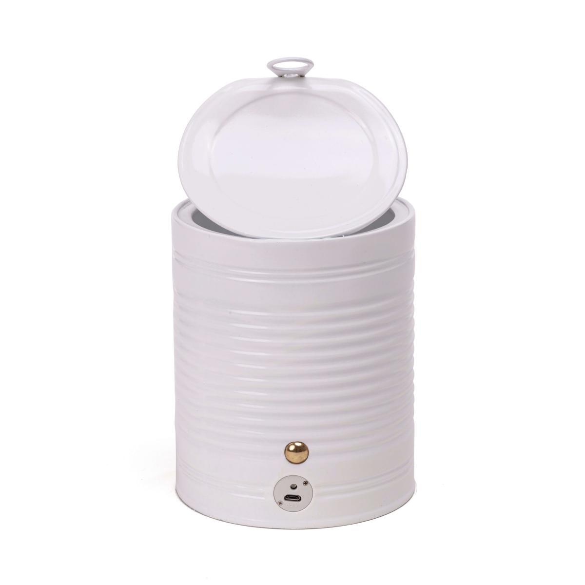 Daily Glow - Tomato LED Wireless lamp - / Resin - Ø 11.5 x H 24.5 cm / USB charger by Seletti White – image 4