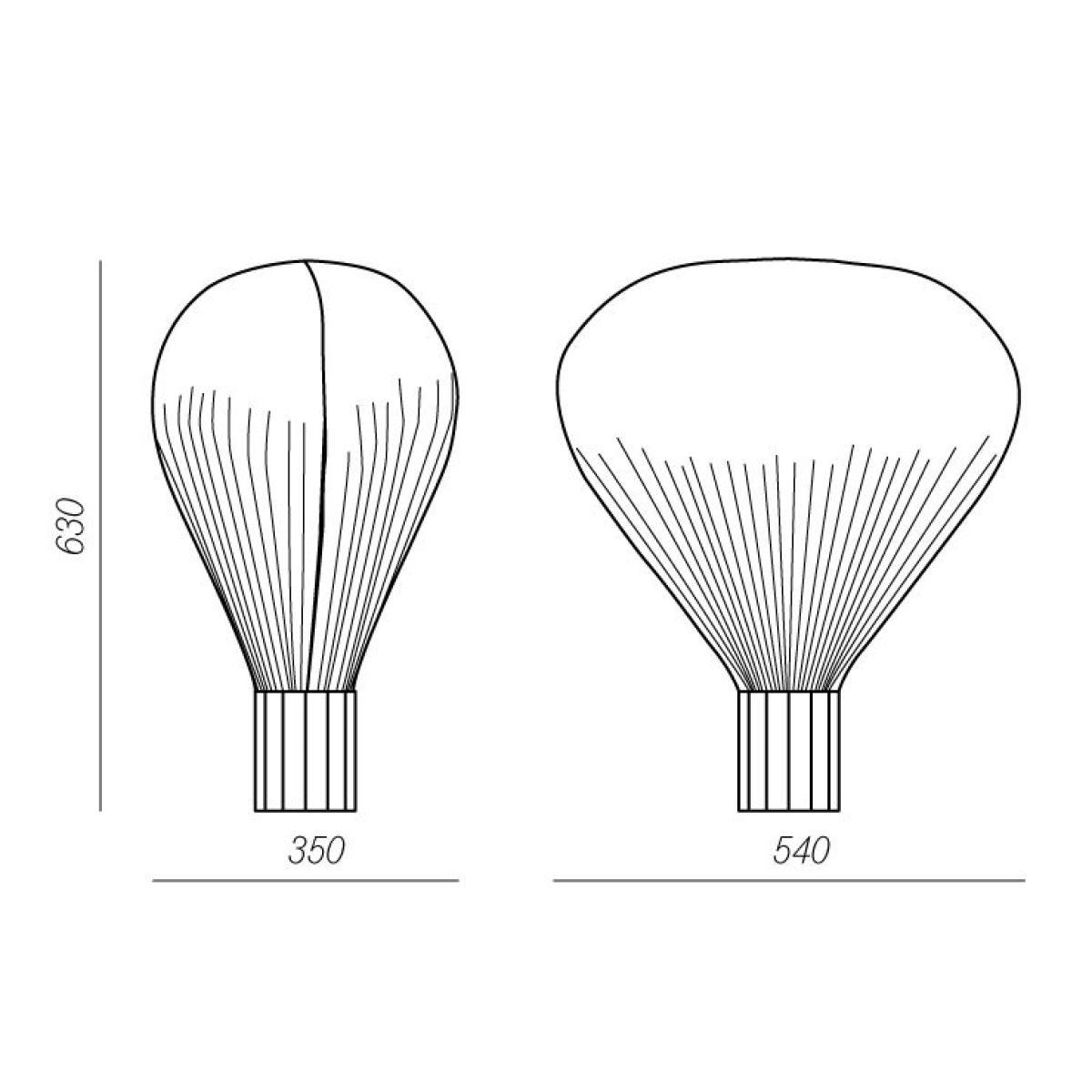 Vapeur Table lamp - H 63 cm by Moustache White – image 21