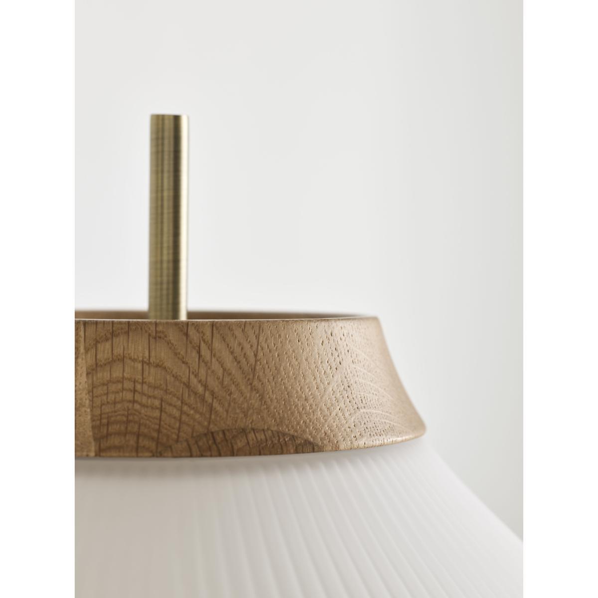 Campa Table lamp - / H 61,5 cm - Glass by Bolia White/Gold – image 3