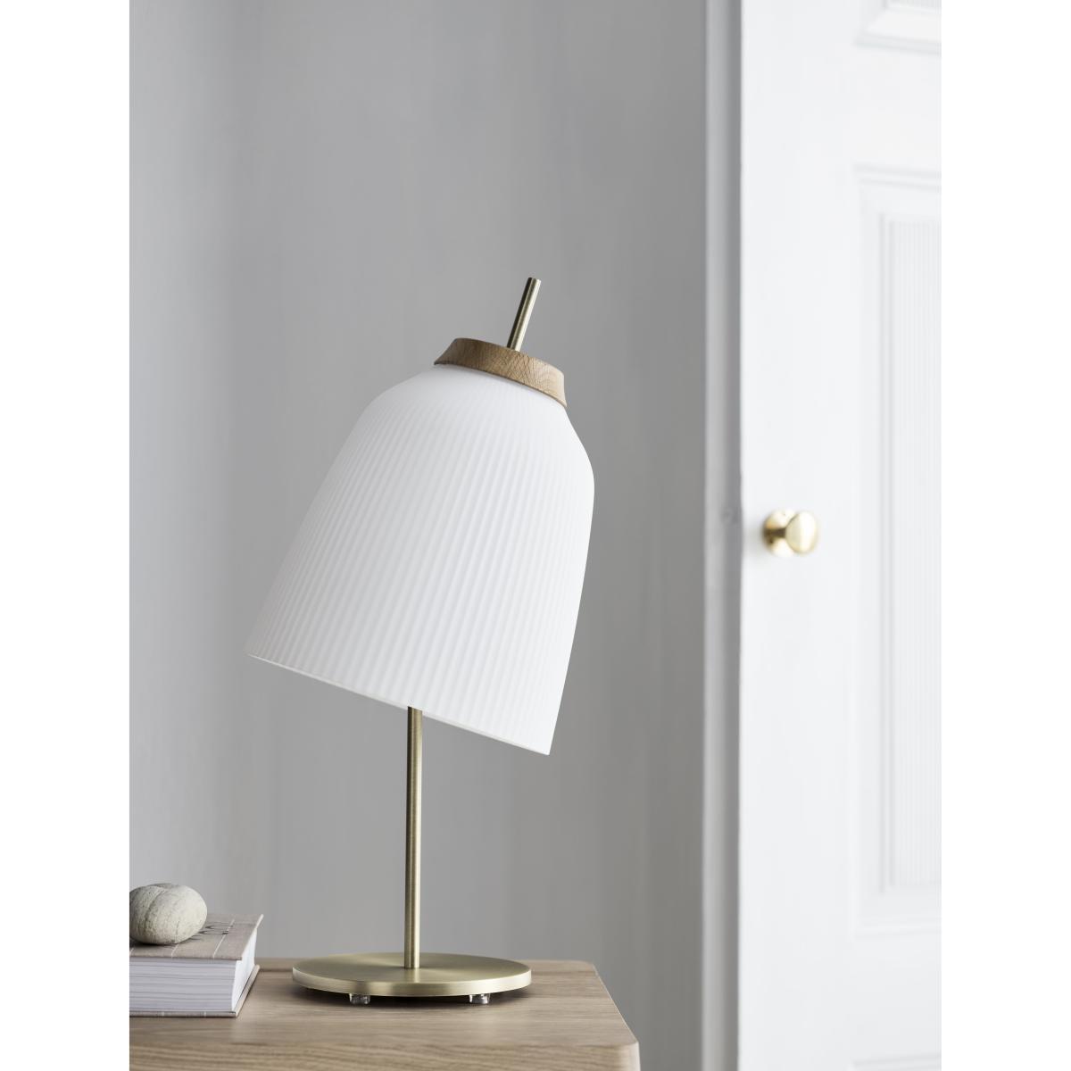 Campa Table lamp - / H 61,5 cm - Glass by Bolia White/Gold – image 5