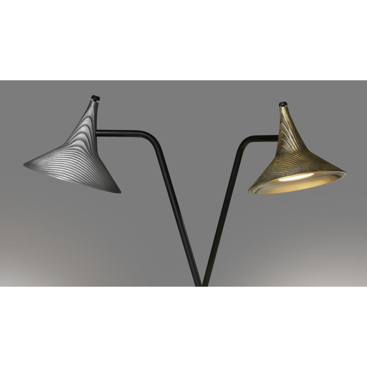 Unterlinden LED Table lamp - / H 51.5 cm - Aged metal by Artemide Black/Gold/Metal – image 2