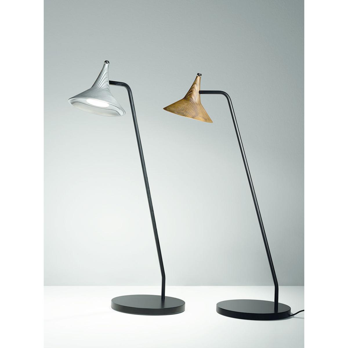 Unterlinden LED Table lamp - / H 51.5 cm - Aged metal by Artemide Black/Gold/Metal – image 3
